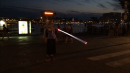 Crossing the street with a LightupCane